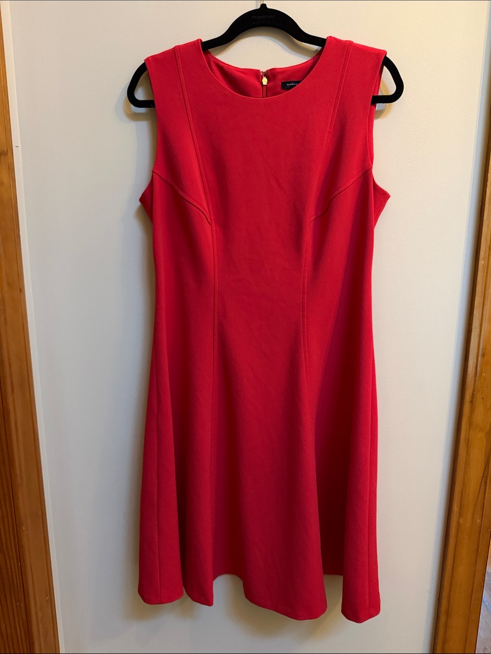 Tommy Hilfiger Red Sleeveless A-Line Dress